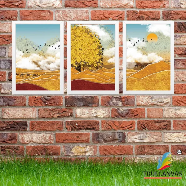 White__Abstract_Hd_Print_Painting_Set_Of_3_With_Frame_|_For_Home,_Living_Room_Gallery_&_Office,_White,_Size_-_13.50_X_19.50_Inch,_Sf080