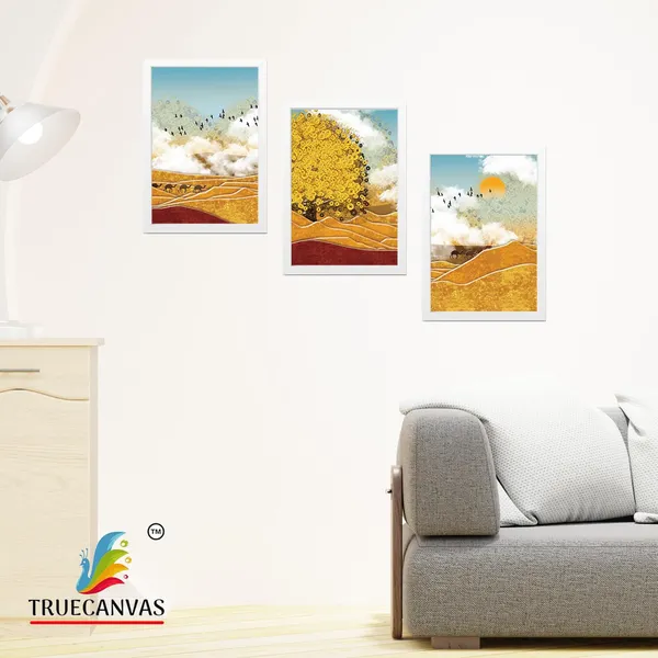 White__Abstract_Hd_Print_Painting_Set_Of_3_With_Frame_|_For_Home,_Living_Room_Gallery_&_Office,_White,_Size_-_13.50_X_19.50_Inch,_Sf080