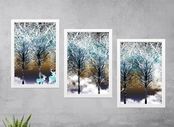 White__Abstract_Hd_Print_Painting_Set_Of_3_With_Frame_|_For_Home,_Living_Room_Gallery_&_Office,_White,_Size_-_13.50_X_19.50_Inch,_Sf083