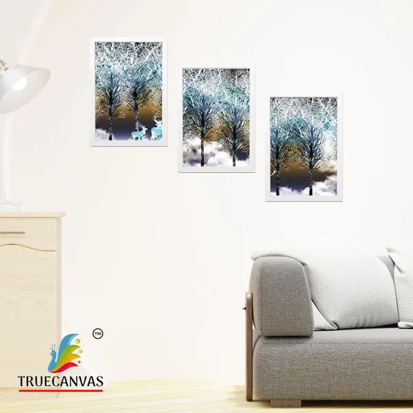 White__Abstract_Hd_Print_Painting_Set_Of_3_With_Frame_|_For_Home,_Living_Room_Gallery_&_Office,_White,_Size_-_13.50_X_19.50_Inch,_Sf083