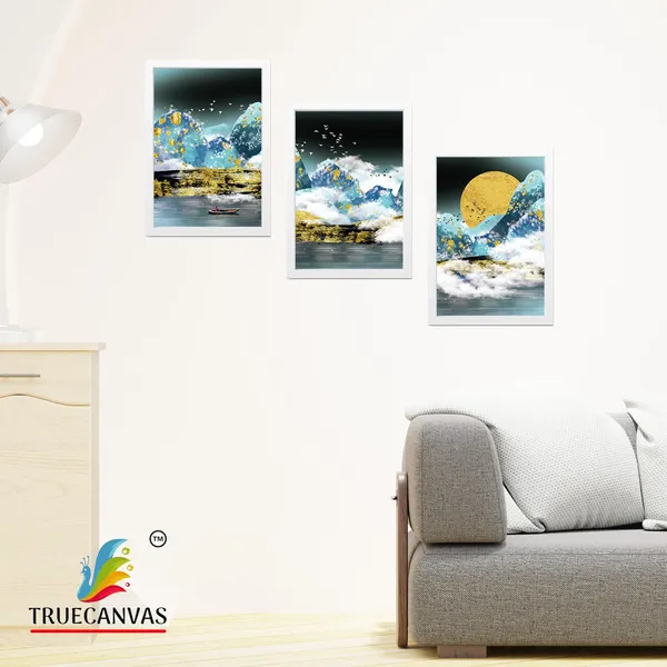 White__Abstract_Hd_Print_Painting_Set_Of_3_With_Frame_|_For_Home,_Living_Room_Gallery_&_Office,_White,_Size_-_13.50_X_19.50_Inch,_Sf085