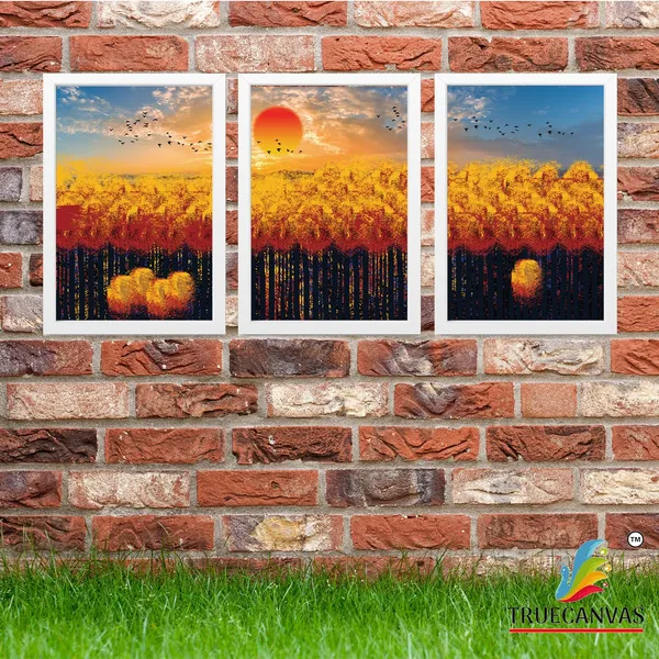 White__Abstract_Hd_Print_Painting_Set_Of_3_With_Frame_|_For_Home,_Living_Room_Gallery_&_Office,_White,_Size_-_13.50_X_19.50_Inch,_Sf086
