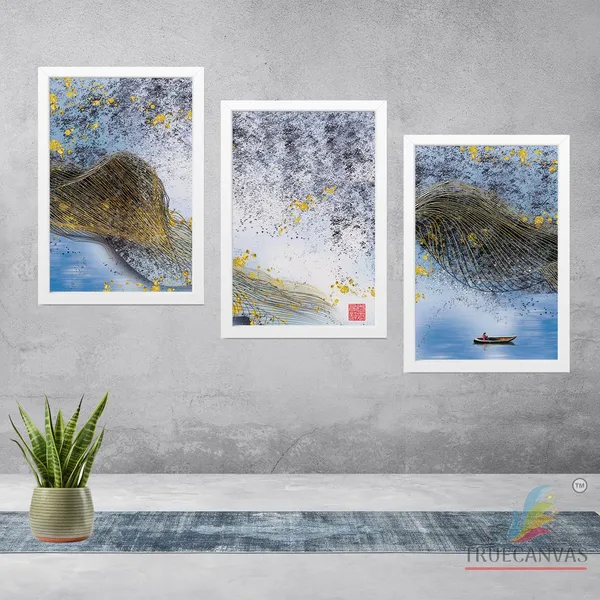 White__Abstract_Hd_Print_Painting_Set_Of_3_With_Frame_|_For_Home,_Living_Room_Gallery_&_Office,_White,_Size_-_13.50_X_19.50_Inch,_Sf087