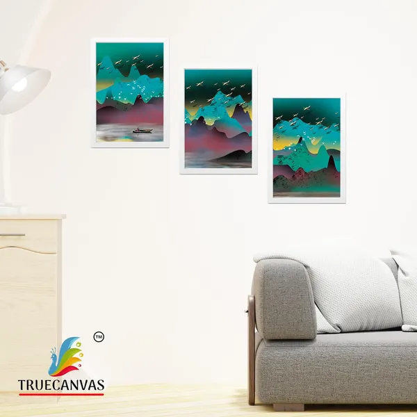 White__Abstract_Hd_Print_Painting_Set_Of_3_With_Frame_|_For_Home,_Living_Room_Gallery_&_Office,_White,_Size_-_13.50_X_19.50_Inch,_Sf088
