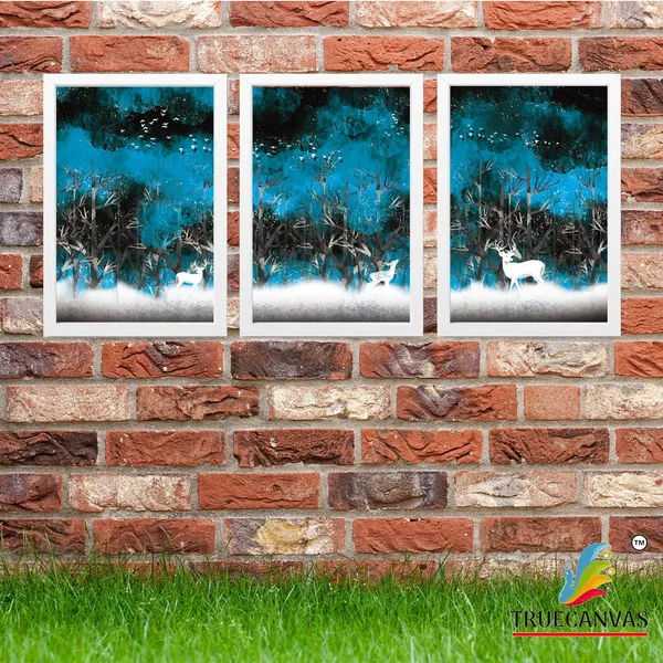 White__Abstract_Hd_Print_Painting_Set_Of_3_With_Frame_|_For_Home,_Living_Room_Gallery_&_Office,_White,_Size_-_13.50_X_19.50_Inch,_Sf091
