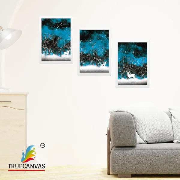 White__Abstract_Hd_Print_Painting_Set_Of_3_With_Frame_|_For_Home,_Living_Room_Gallery_&_Office,_White,_Size_-_13.50_X_19.50_Inch,_Sf091