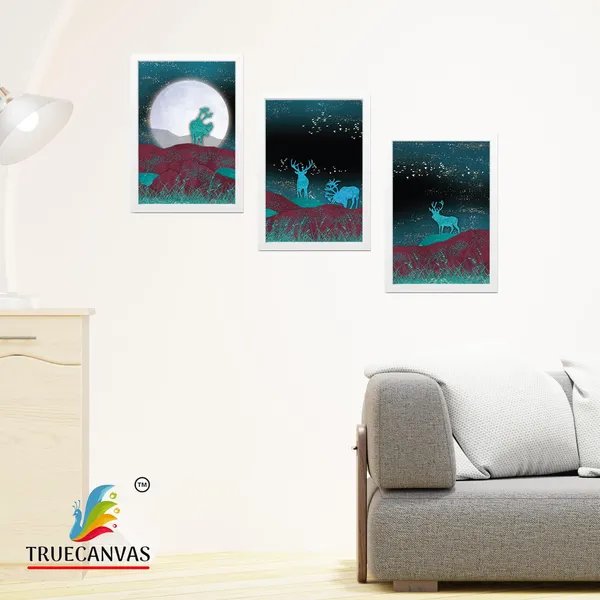 White__Abstract_Hd_Print_Painting_Set_Of_3_With_Frame_|_For_Home,_Living_Room_Gallery_&_Office,_White,_Size_-_13.50_X_19.50_Inch,_Sf094