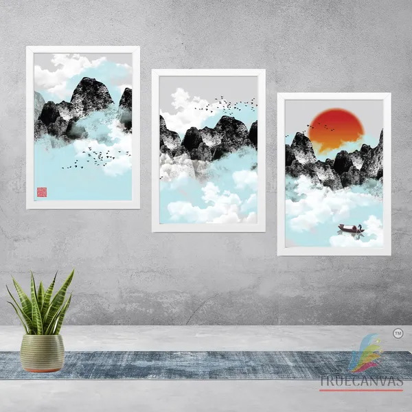 White__Abstract_Hd_Print_Painting_Set_Of_3_With_Frame_|_For_Home,_Living_Room_Gallery_&_Office,_White,_Size_-_13.50_X_19.50_Inch,_Sf096