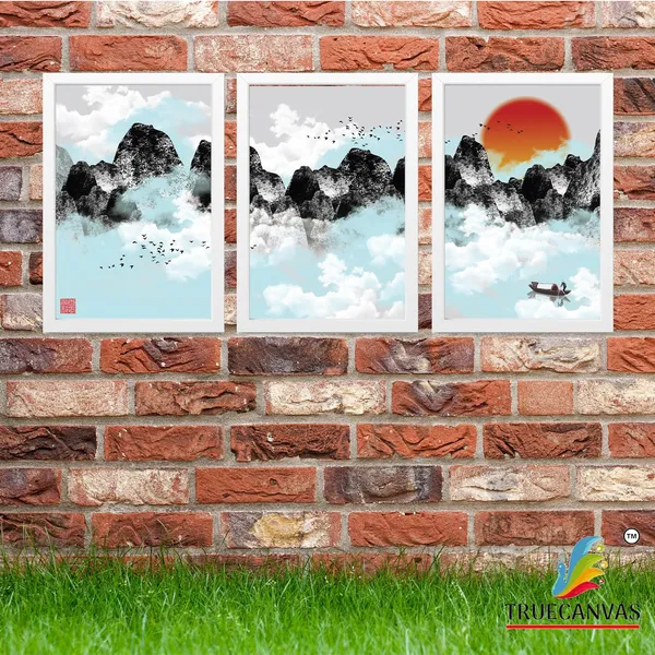 White__Abstract_Hd_Print_Painting_Set_Of_3_With_Frame_|_For_Home,_Living_Room_Gallery_&_Office,_White,_Size_-_13.50_X_19.50_Inch,_Sf096