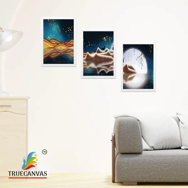 White__Abstract_Hd_Print_Painting_Set_Of_3_With_Frame_|_For_Home,_Living_Room_Gallery_&_Office,_White,_Size_-_13.50_X_19.50_Inch,_Sf104