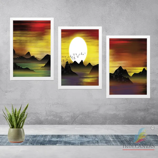 White__Abstract_Hd_Print_Painting_Set_Of_3_With_Frame_|_For_Home,_Living_Room_Gallery_&_Office,_White,_Size_-_13.50_X_19.50_Inch,_Sf105
