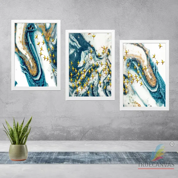 White__Abstract_Hd_Print_Painting_Set_Of_3_With_Frame_|_For_Home,_Living_Room_Gallery_&_Office,_White,_Size_-_13.50_X_19.50_Inch,_Sf108