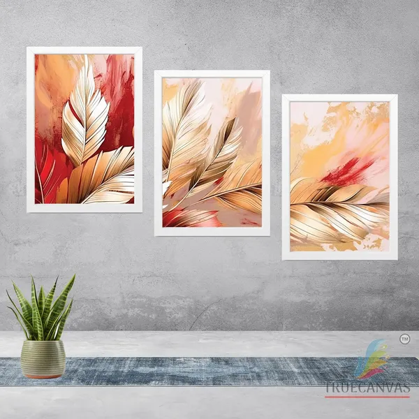 White__Abstract_Hd_Print_Painting_Set_Of_3_With_Frame_|_For_Home,_Living_Room_Gallery_&_Office,_White,_Size_-_13.50_X_19.50_Inch,_Sf115
