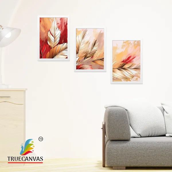 White__Abstract_Hd_Print_Painting_Set_Of_3_With_Frame_|_For_Home,_Living_Room_Gallery_&_Office,_White,_Size_-_13.50_X_19.50_Inch,_Sf115