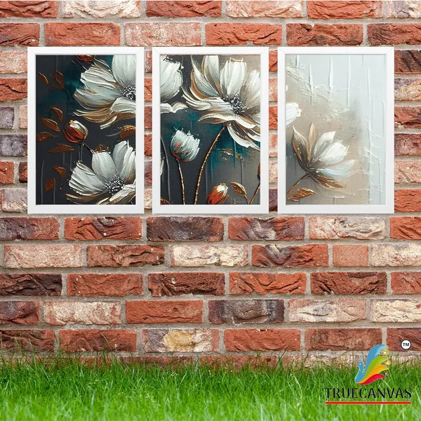 White__Abstract_Hd_Print_Painting_Set_Of_3_With_Frame_|_For_Home,_Living_Room_Gallery_&_Office,_White,_Size_-_13.50_X_19.50_Inch,_Sf121