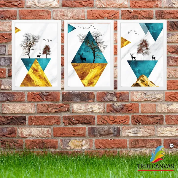 White__Abstract_Hd_Print_Painting_Set_Of_3_With_Frame_|_For_Home,_Living_Room_Gallery_&_Office,_White,_Size_-_13.50_X_19.50_Inch,_Sf123