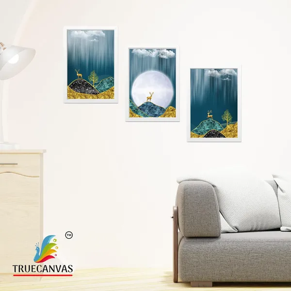 White__Abstract_Hd_Print_Painting_Set_Of_3_With_Frame_|_For_Home,_Living_Room_Gallery_&_Office,_White,_Size_-_13.50_X_19.50_Inch,_Sf126