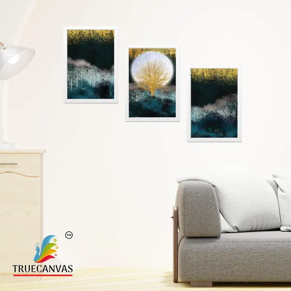 White__Abstract_Hd_Print_Painting_Set_Of_3_With_Frame_|_For_Home,_Living_Room_Gallery_&_Office,_White,_Size_-_13.50_X_19.50_Inch,_Sf128