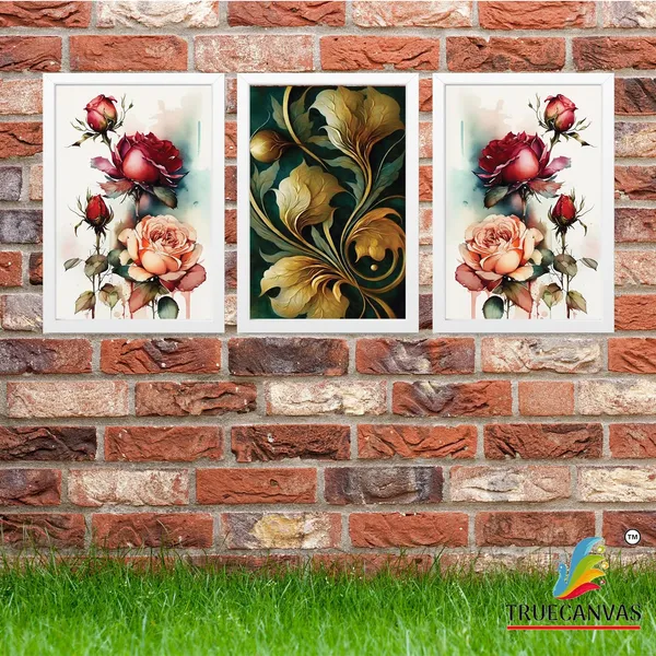 White__Abstract_Hd_Print_Painting_Set_Of_3_With_Frame_|_For_Home,_Living_Room_Gallery_&_Office,_White,_Size_-_13.50_X_19.50_Inch,_Sf137