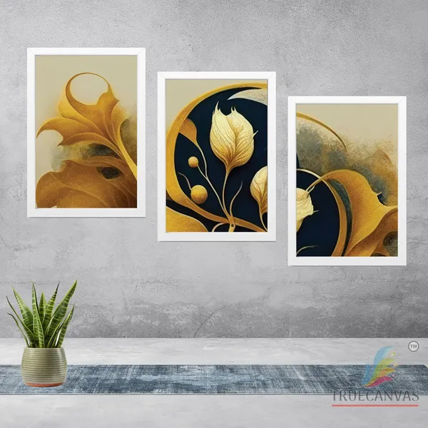 White__Abstract_Hd_Print_Painting_Set_Of_3_With_Frame_|_For_Home,_Living_Room_Gallery_&_Office,_White,_Size_-_13.50_X_19.50_Inch,_Sf138