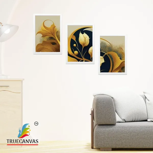 White__Abstract_Hd_Print_Painting_Set_Of_3_With_Frame_|_For_Home,_Living_Room_Gallery_&_Office,_White,_Size_-_13.50_X_19.50_Inch,_Sf138