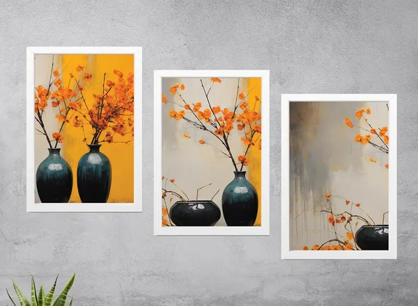 White__Abstract_Hd_Print_Painting_Set_Of_3_With_Frame_|_For_Home,_Living_Room_Gallery_&_Office,_White,_Size_-_13.50_X_19.50_Inch,_Sf149