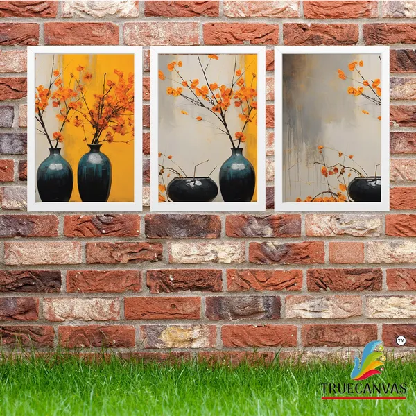 White__Abstract_Hd_Print_Painting_Set_Of_3_With_Frame_|_For_Home,_Living_Room_Gallery_&_Office,_White,_Size_-_13.50_X_19.50_Inch,_Sf149
