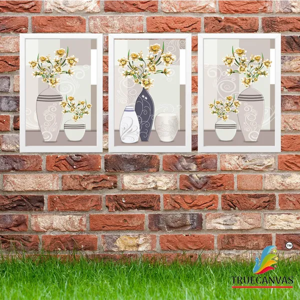 White__Abstract_Hd_Print_Painting_Set_Of_3_With_Frame_|_For_Home,_Living_Room_Gallery_&_Office,_White,_Size_-_13.50_X_19.50_Inch,_Sf156