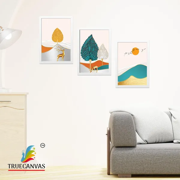 White__Abstract_Hd_Print_Painting_Set_Of_3_With_Frame_|_For_Home,_Living_Room_Gallery_&_Office,_White,_Size_-_13.50_X_19.50_Inch,_Sf157