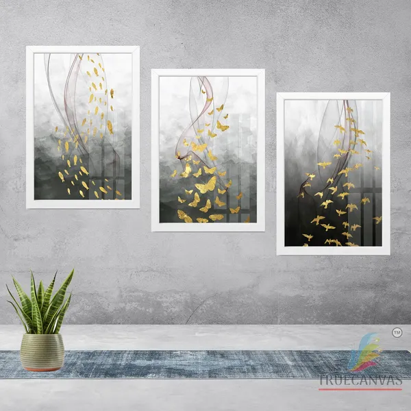 White__Abstract_Hd_Print_Painting_Set_Of_3_With_Frame_|_For_Home,_Living_Room_Gallery_&_Office,_White,_Size_-_13.50_X_19.50_Inch,_Sf162