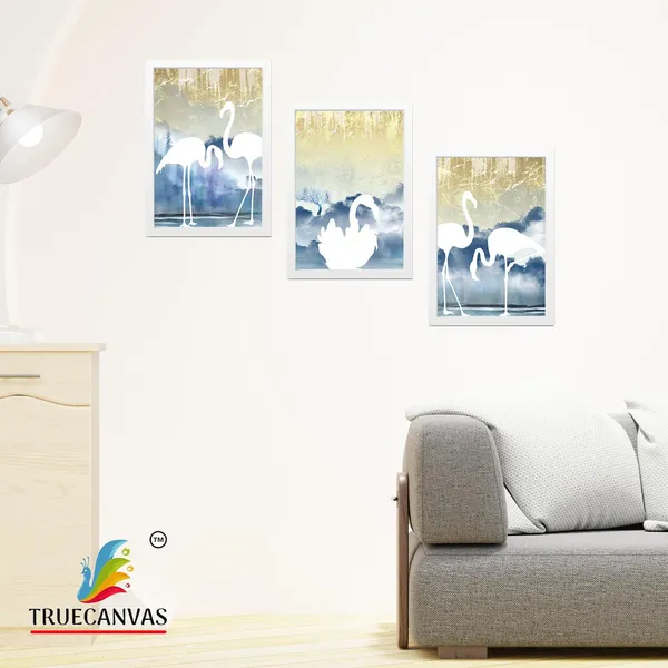 White__Abstract_Hd_Print_Painting_Set_Of_3_With_Frame_|_For_Home,_Living_Room_Gallery_&_Office,_White,_Size_-_13.50_X_19.50_Inch,_Sf165