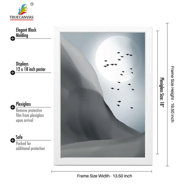 White__Abstract_Hd_Print_Painting_Set_Of_3_With_Frame_|_For_Home,_Living_Room_Gallery_&_Office,_White,_Size_-_13.50_X_19.50_Inch,_Sf171