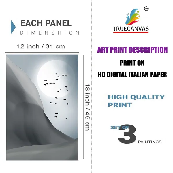 White__Abstract_Hd_Print_Painting_Set_Of_3_With_Frame_|_For_Home,_Living_Room_Gallery_&_Office,_White,_Size_-_13.50_X_19.50_Inch,_Sf171