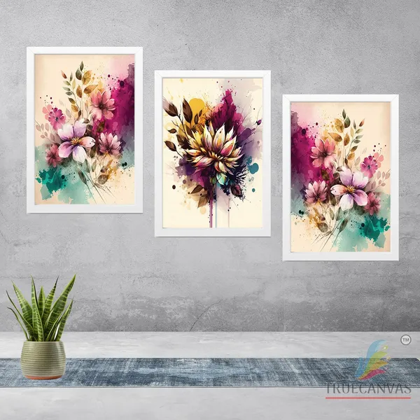 White__Abstract_Hd_Print_Painting_Set_Of_3_With_Frame_|_For_Home,_Living_Room_Gallery_&_Office,_White,_Size_-_13.50_X_19.50_Inch,_Sf194