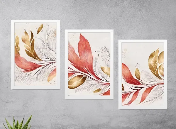 White__Abstract_Hd_Print_Painting_Set_Of_3_With_Frame_|_For_Home,_Living_Room_Gallery_&_Office,_White,_Size_-_13.50_X_19.50_Inch,_Sf196