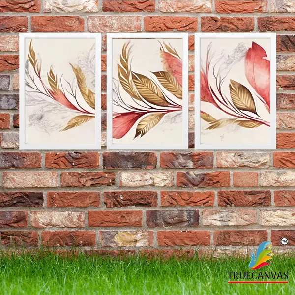 White__Abstract_Hd_Print_Painting_Set_Of_3_With_Frame_|_For_Home,_Living_Room_Gallery_&_Office,_White,_Size_-_13.50_X_19.50_Inch,_Sf197