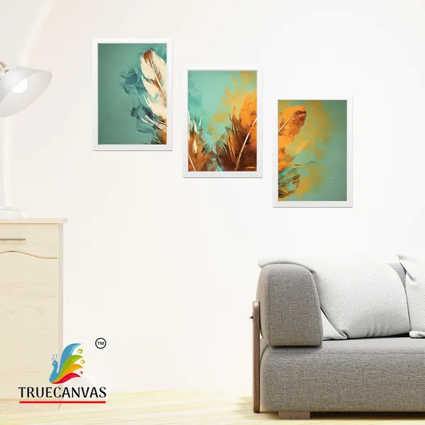 White__Abstract_Hd_Print_Painting_Set_Of_3_With_Frame_|_For_Home,_Living_Room_Gallery_&_Office,_White,_Size_-_13.50_X_19.50_Inch,_Sf204