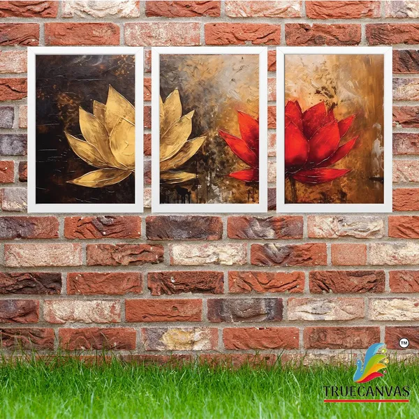 White__Abstract_Hd_Print_Painting_Set_Of_3_With_Frame_|_For_Home,_Living_Room_Gallery_&_Office,_White,_Size_-_13.50_X_19.50_Inch,_Sf205