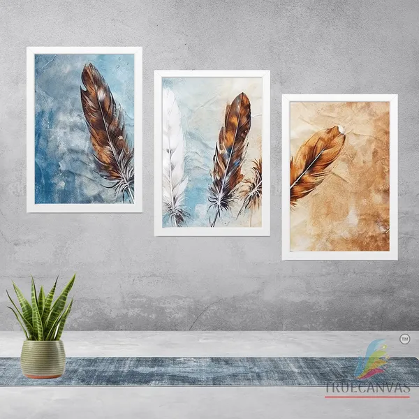 White__Abstract_Hd_Print_Painting_Set_Of_3_With_Frame_|_For_Home,_Living_Room_Gallery_&_Office,_White,_Size_-_13.50_X_19.50_Inch,_Sf206