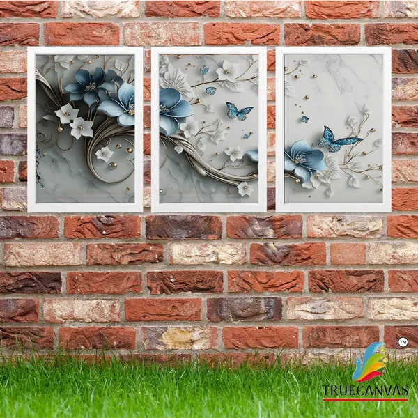 White__Abstract_Hd_Print_Painting_Set_Of_3_With_Frame_|_For_Home,_Living_Room_Gallery_&_Office,_White,_Size_-_13.50_X_19.50_Inch,_Sf213