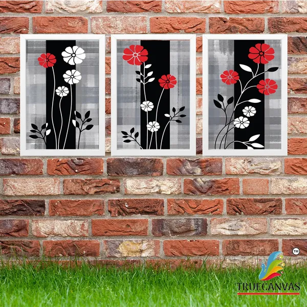 White__Abstract_Hd_Print_Painting_Set_Of_3_With_Frame_|_For_Home,_Living_Room_Gallery_&_Office,_White,_Size_-_13.50_X_19.50_Inch,_Sf219