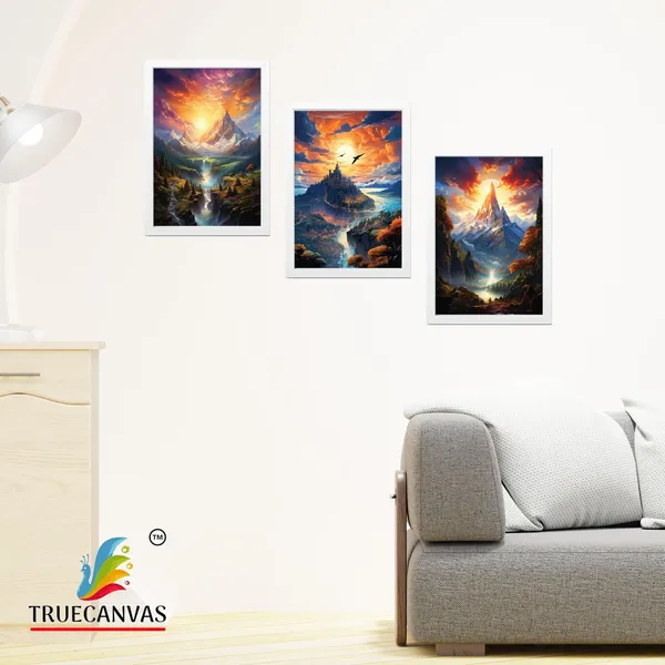 White__Abstract_Hd_Print_Painting_Set_Of_3_With_Frame_|_For_Home,_Living_Room_Gallery_&_Office,_White,_Size_-_13.50_X_19.50_Inch,_Sf220
