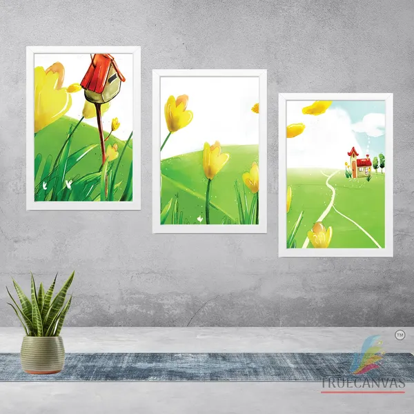 White__Abstract_Hd_Print_Painting_Set_Of_3_With_Frame_|_For_Home,_Living_Room_Gallery_&_Office,_White,_Size_-_13.50_X_19.50_Inch,_Sf223