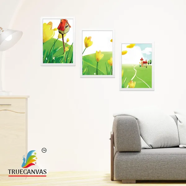 White__Abstract_Hd_Print_Painting_Set_Of_3_With_Frame_|_For_Home,_Living_Room_Gallery_&_Office,_White,_Size_-_13.50_X_19.50_Inch,_Sf223
