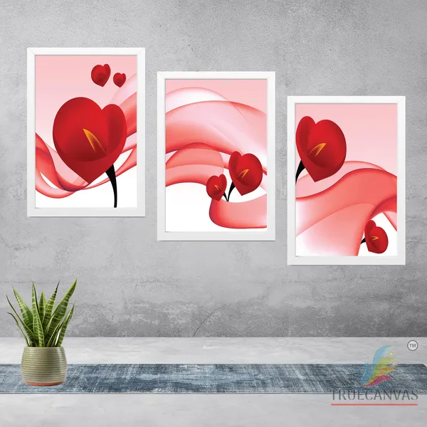 White__Abstract_Hd_Print_Painting_Set_Of_3_With_Frame_|_For_Home,_Living_Room_Gallery_&_Office,_White,_Size_-_13.50_X_19.50_Inch,_Sf225