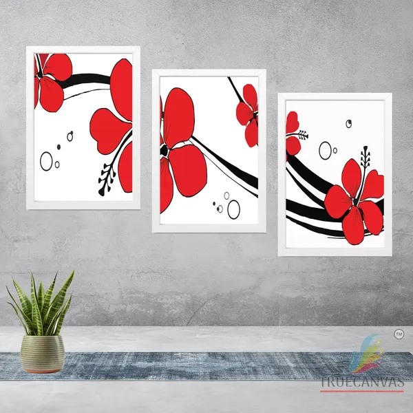 White__Abstract_Hd_Print_Painting_Set_Of_3_With_Frame_|_For_Home,_Living_Room_Gallery_&_Office,_White,_Size_-_13.50_X_19.50_Inch,_Sf230