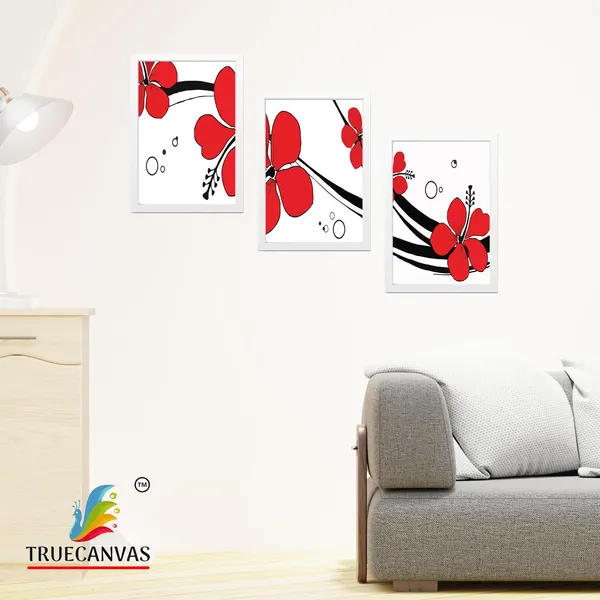 White__Abstract_Hd_Print_Painting_Set_Of_3_With_Frame_|_For_Home,_Living_Room_Gallery_&_Office,_White,_Size_-_13.50_X_19.50_Inch,_Sf230