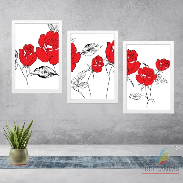 White__Abstract_Hd_Print_Painting_Set_Of_3_With_Frame_|_For_Home,_Living_Room_Gallery_&_Office,_White,_Size_-_13.50_X_19.50_Inch,_Sf232
