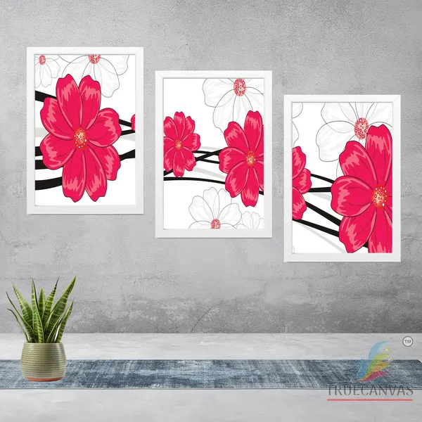 White__Abstract_Hd_Print_Painting_Set_Of_3_With_Frame_|_For_Home,_Living_Room_Gallery_&_Office,_White,_Size_-_13.50_X_19.50_Inch,_Sf233