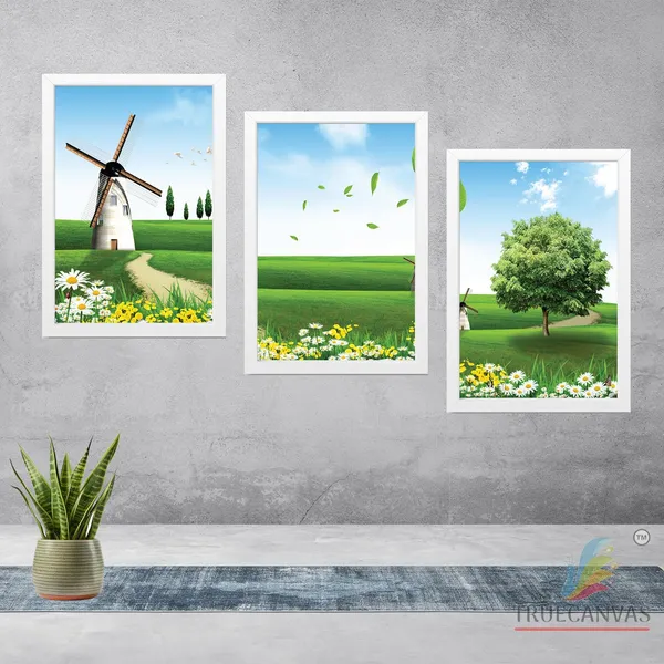 White__Abstract_Hd_Print_Painting_Set_Of_3_With_Frame_|_For_Home,_Living_Room_Gallery_&_Office,_White,_Size_-_13.50_X_19.50_Inch,_Sf234